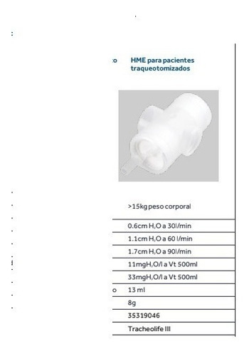 Filtro Hme X 25 Unid. P/ Traqueostomía Covidien T/trach-vent