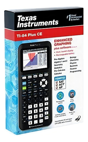Calculadora Gráfica En Color Ti-84 Plus Texas Instruments Ne Color Negro