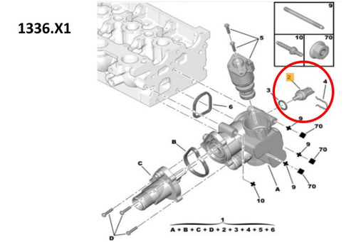 Sensor Temperatura Peugeot Citroen 1338-c1 1338-e2