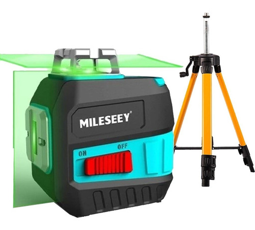 Nivel Laser Verde 5 Líneas 360° Recargable Mileseey +trípode