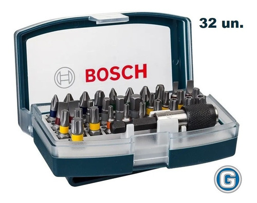 Set Puntas Atornillar Bosch 32 Un Destornillador Juego Caja