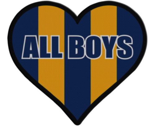 Parche Termoadhesivo Corazon All Boys La Pampa