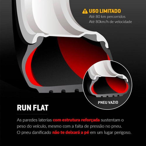 Jogo 2 Pneus Pirelli Aro 17 Cinturato P7 * 225/45r17 91w Rf