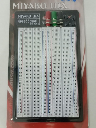 Protoboard 1660 Puntos,2 Terminales De Amarre,eic-104-3.