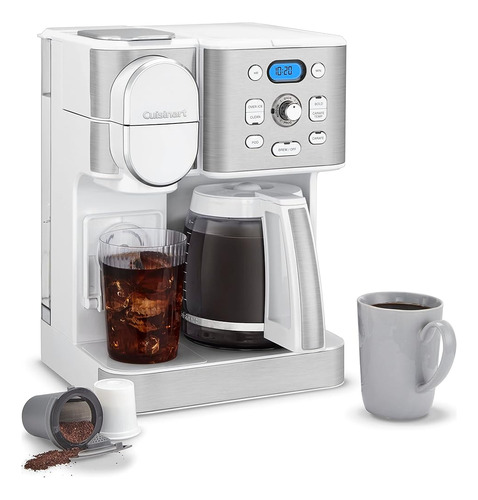 Cuisinart Center Combo Brewer Cafetera, Blanco