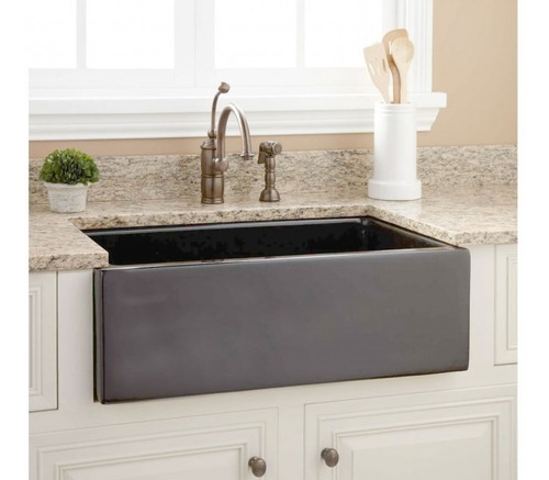 Cuba Farm Quartzo R12 590x406x190mm Gray Sink