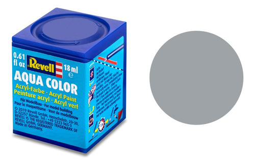 Tinta Aqua Color Cinza Claro Fosco 18ml 76 Revell 36176