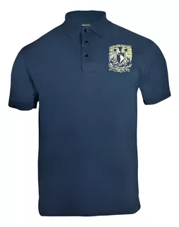 Playera Polo Oficial Unam Pumas Hombre Manga Corta Orginial