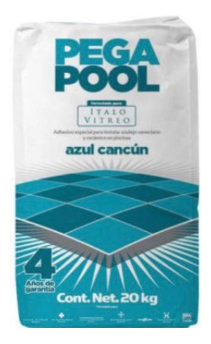 Paq.de 21 Bultos Pegaveneciano Azul Cancun Pega Pool