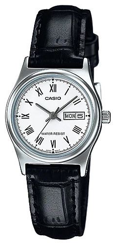 Reloj Casual Casio Ltp-v006l-7b Damas Correa Cuero Negro