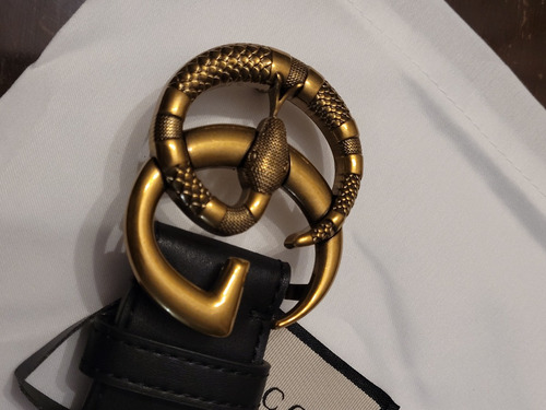 Cinturon Snake Serpiente Gg Compatible Gucci Hecho En Cuero 