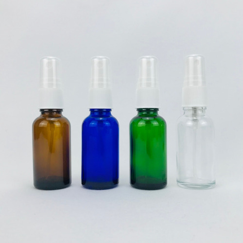 Frasco Botella 30 Ml Vidrio Con Atomizador Spray 100pz*