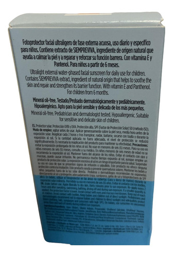 Isdin Fotoprotector Fusion Water Pediactrics Spf 50 50 Ml