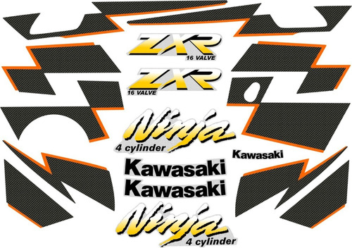 Calcos Kawasaki   Zxr 250 1999