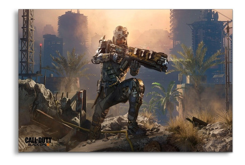 Cuadro Decorativo Moderno Gamers Call Of Duty Jd-0215 G Cuadro 90x60 Cm Sin Marco