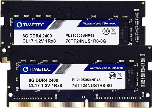 Memorias Ram Timetec 16gb Kit(2x8gb) Ddr4 2400mhz Cl17