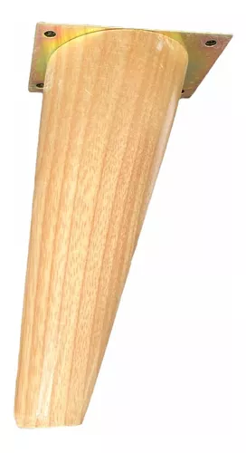 Patas De Madera 10cm Para Muebles - Cónica Diagonal X4 Und