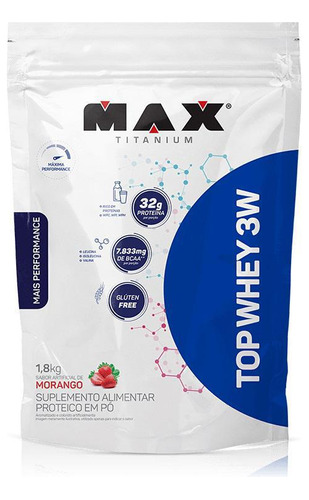 Top Whey 3w 1,8kg Refil Max Titanium