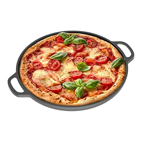 Cast Iron Pizza Pan, 12 Inch Pre-seasoned Skillet With ...