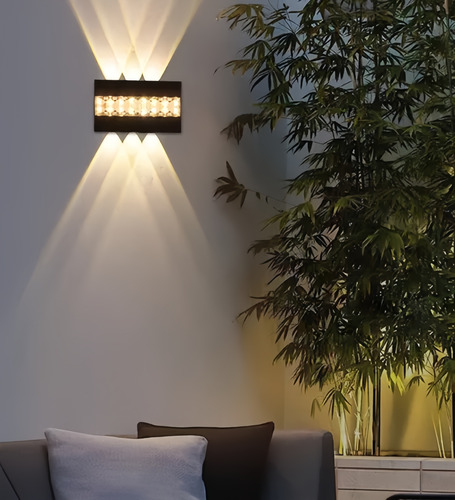 Apliques De Pared Modernos Led Para Exteriores Jardín Cálida