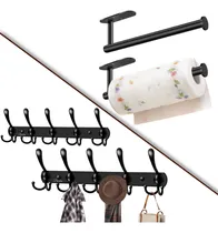 Comprar Paquete De 2 Percheros De Pared Y 2 Soportes Para Toallas De
