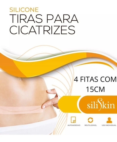  Fita De Silicone Para Cicatriz Queloide 60cm - Reutilizável