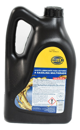 20 Litros Aceite Motor 25w60 Mineral Multigrado Api Cf Hella