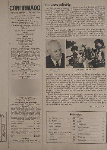 Revista Confirmado 47 Pablo Neruda :toda La Poesía D America
