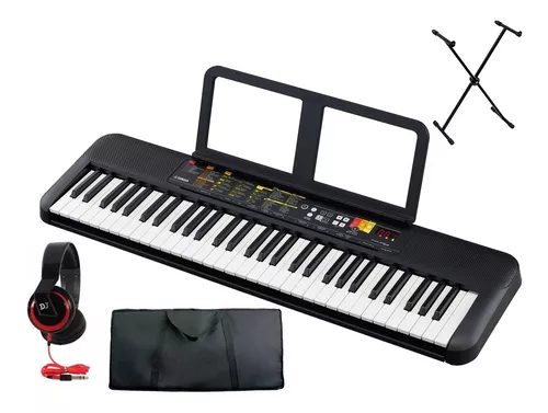 Kit Teclado Yamaha F52 + Suporte + Fone de ouvido - RCK AUDIO