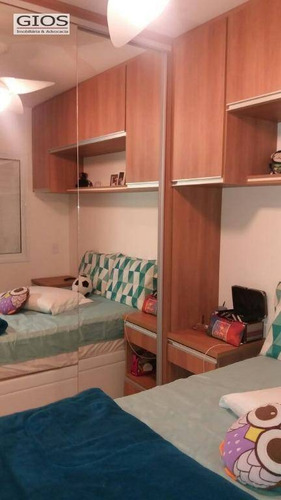 Apartamento Com 2 Dormitórios À Venda, 58 M² Por R$ 415.000,00 - Limão (zona Norte) - São Paulo/sp - Ap0282
