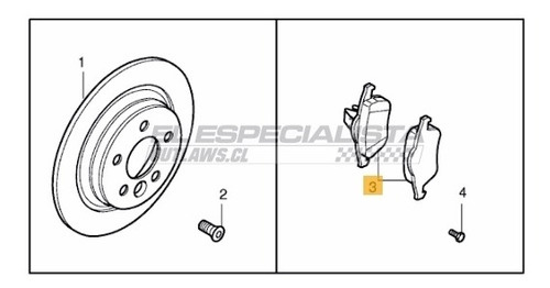 Pastilla De Freno Trasera Volvo S60 Ii 2014