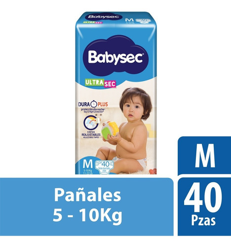 Pañal Babysec Ultrasec Mediano 40 Piezas