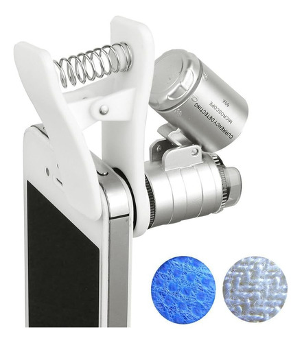 Lupa Microscopio Digital Para Celulares Universal 60x Led