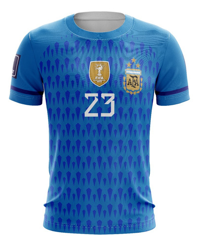 Camiseta Sublimada - Argentina Arquero Azul - Personalizable