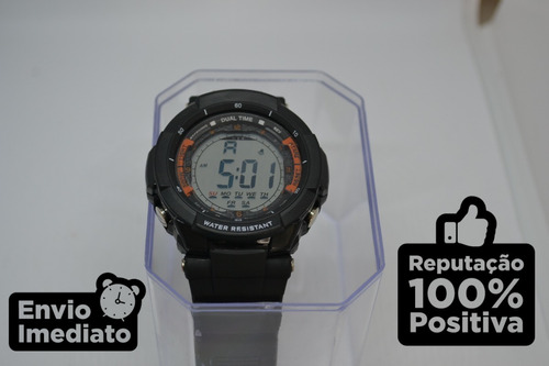 Relógio Digital Esportivo Militar Resistente Água Silicone