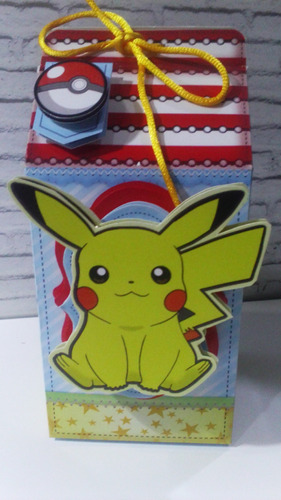 Caja Cotillón Pokemon Pikachu