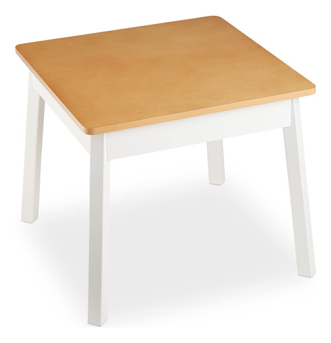 Melissa & Doug Mesa Cuadrada De Madera (blanco/natural)