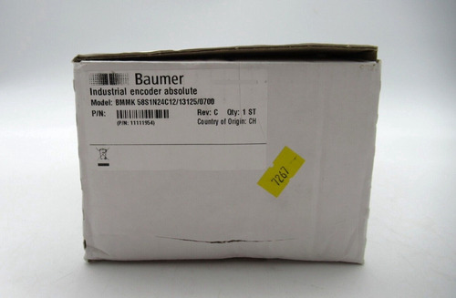 Baumer Industrial Absolute Encoder Bmmk 58s1n24c12/13125 Ddd
