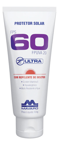 Kit C/5 Protetor Solar Profissional Mavaro 60 Fps 120g Obra
