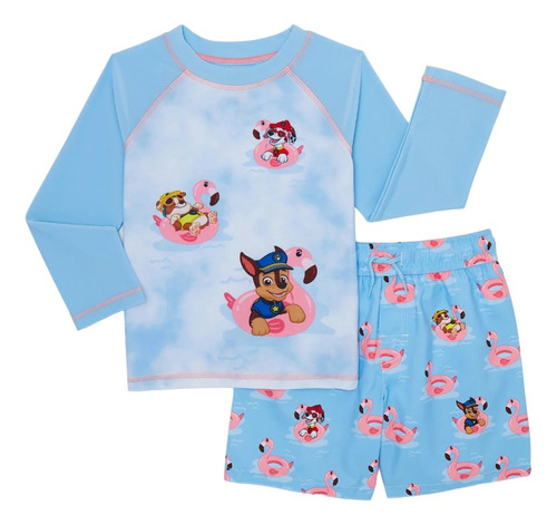 Conjunto Para Playa Paw Patrol Para Niños Azul