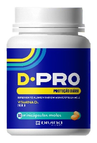 Multivitamínico D-pro Vitamina D 2000ui 60 Cps Divina Pharma Sabor Without flavor