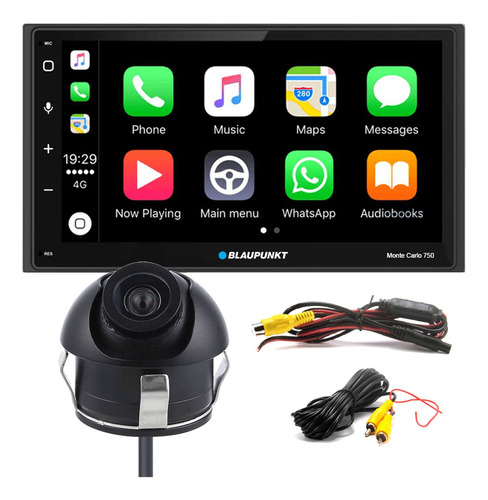 Pantalla Blaupunkt Bluetooth Apple Android Con Camara 120°