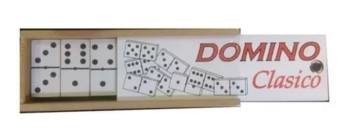 Juego De Domino Clasico En Caja De Madera Grande