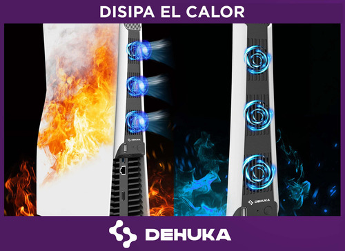 Ventilador De Enfriamiento Para Consola Compatible Con Ps5 Dehuka