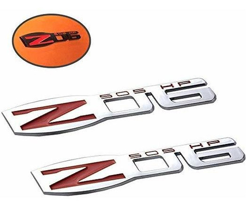 Upauto C6 Z06 Corvette Chevy Emblemas 3d Placas Fender Etiqu