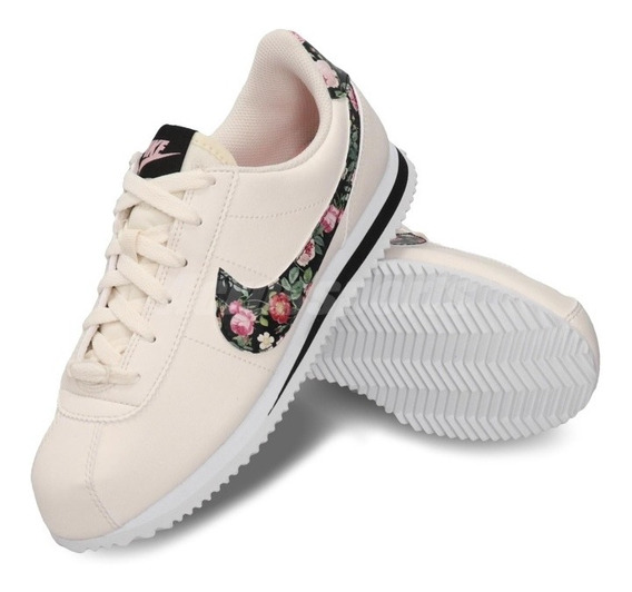 nike cortez mujer blancas y rojas