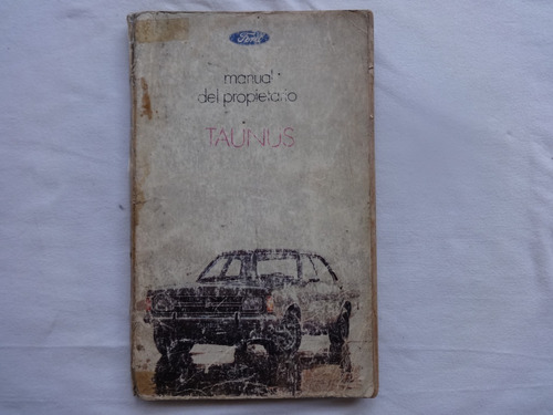 Manual Guantera Dueño Ford Taunus 1980 Instruccion Catalogo