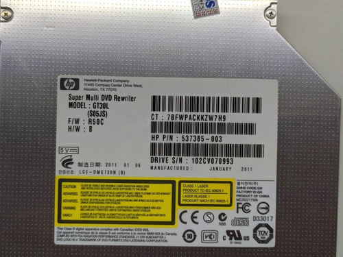 Drive Leitor Gravador Dvd Cd Gt30l Compaq Cq1 All In One