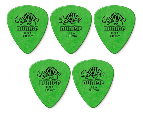 5 Plumillas Tortex 088 Dunlop Puas Guitarist House