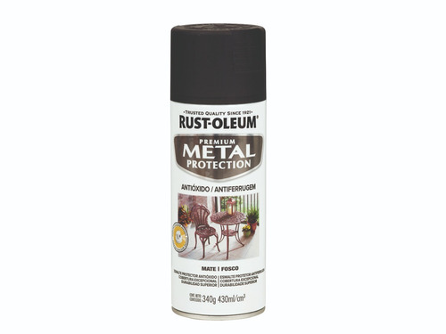 Aerosol Metal Protection Antióxido Negro Mate Rust Oleum